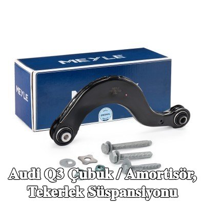 MEYLE Çubuk / Dikme, tekerlek süspansiyonu Arka Aks Sol, Arka Aks Sağ, sabitleme/montaj malzemesi ile, lastik yatağı ile, ORIGINAL Quality — Audi Q3