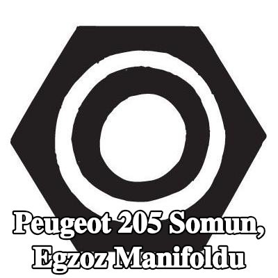 BOSAL Somun, egzoz manifoldu — Peugeot 205
