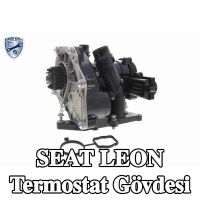 VEMO Conta/sızdırmazlık elemanı ile termostat muhafazası, sensörlü, termostatlı, Q+, orijinal ekipman üreticisi kalitesi — SEAT Leon