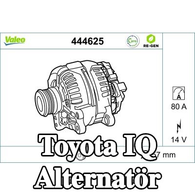 VALEO Alternatör 80A — Toyota Iq