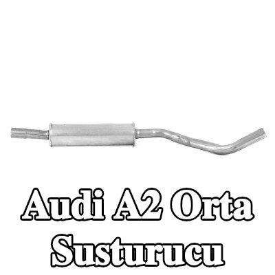 WALKER Orta susturucu 1180mm, montaj parçaları olmadan — Audi A2