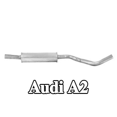WALKER كاتم الصوت الأوسط 1180mm, بدون قطع التثبيت — Audi A2