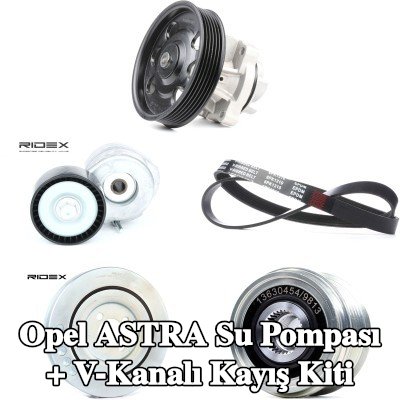 RIDEX Su pompası ile Su Pompası + V-Yivli Kayış Kiti, Alternatör serbest tekerlek kavramasını kontrol edin ve gerekirse değiştirin — 2005 Opel Astra