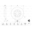 BOSCH Fren diski Dış Çap: 257, 4mm, Havalandırmalı, içten havalandırmalı, Kaplamalı — Opel Adam (3)