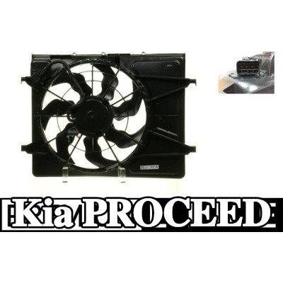 MAHLE مروحة, المبرد 420mm, مع غطاء مروحة المبرد, مع منظم مدمج — 2012 Kia Proceed