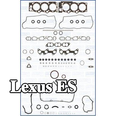 AJUSA مجموعة حشيات كاملة, محرك مزود بحشية رأس الأسطوانة, مع أختام ساق الصمام, FIBERMAX — 1990 Lexus Es