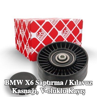 FEBI BILSTEIN Saptırma / kılavuz kasnağı, V-ribbed belt Outer Diameter: 80mm, vida ile — 2008 BMW X6