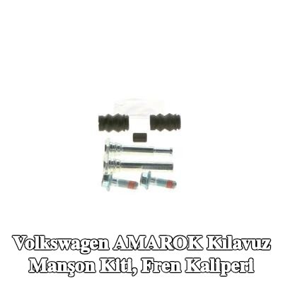 BOSCH Kılavuz manşon kiti, ön aks fren kaliperi, Arka Aks, sabitleme/montaj malzemesi ile — Volkswagen Amarok