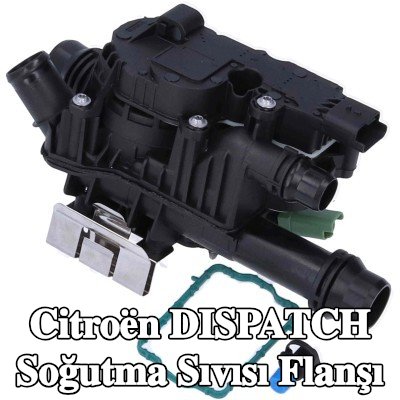 BIRTH Soğutma Sıvısı Flanşı Ön Aks, Alt, contalı/sızdırmaz, sıcaklık sensörlü, vida ile, termostatlı — 2018 Citroën Dispatch