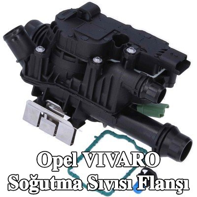 BIRTH Soğutma Sıvısı Flanşı Ön Aks, Alt, contalı/sızdırmaz, sıcaklık sensörlü, vida ile, termostatlı — Opel Vivaro