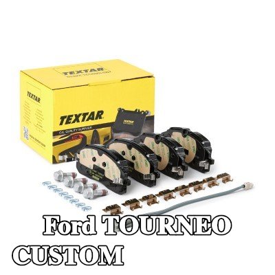 TEXTAR مجموعة وسادات الفرامل 19, 7mm, مع براغي ملاقط الفرامل, مع ملحقات — Ford Tourneo Custom