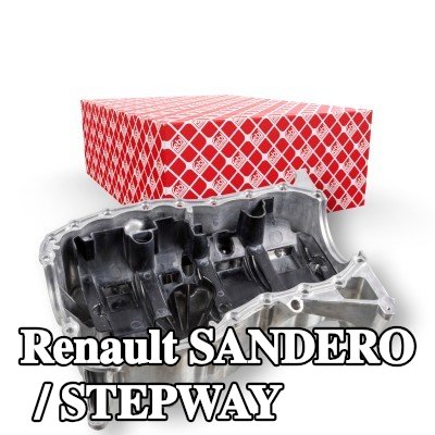 FEBI BILSTEIN حوض الزيت مع سدادة تصريف الزيت, مع حلقة مانعة للتسرب — 2012 Renault Sandero / Stepway