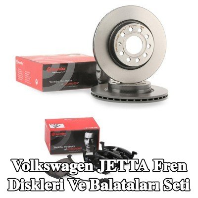 BREMBO Fren diskleri ve balataları seti Prime, içten havalandırmalı — 2004 Volkswagen Jetta