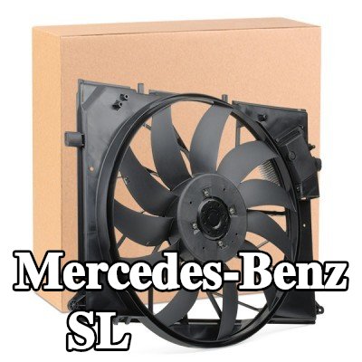 MAHLE مروحة, المبرد 524mm, مع غطاء مروحة المبرد, مع وحدة تحكم — 2012 Mercedes-Benz Sl