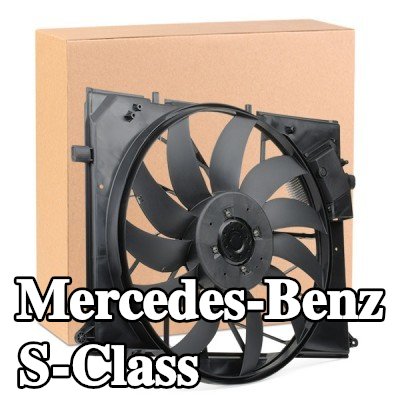 MAHLE مروحة, المبرد 524mm, مع غطاء مروحة المبرد, مع وحدة تحكم — 2000 Mercedes-Benz S-Class