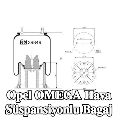 FEBI BILSTEIN Hava süspansiyonlu bagaj — Opel Omega