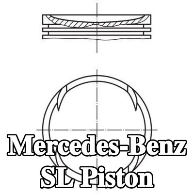 MAHLE Soğutma kanalı olmayan piston — 2000 Mercedes-Benz Sl