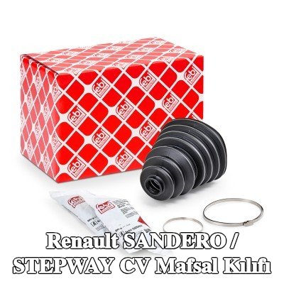 FEBI BILSTEIN Ön aks CV manşonu, Arka Aks, kelepçeli — Renault Sandero / Stepway