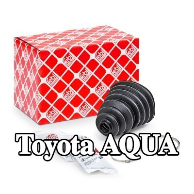 FEBI BILSTEIN غطاء مفصل CV المحور الأمامي, المحور الخلفي, مع مشابك — Toyota Aqua