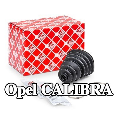 FEBI BILSTEIN غطاء مفصل CV المحور الأمامي, المحور الخلفي, مع مشابك — Opel Calibra