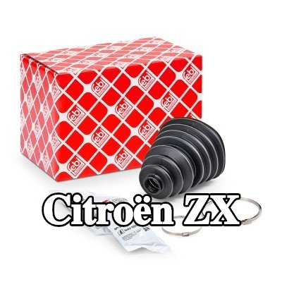 FEBI BILSTEIN غطاء مفصل CV المحور الأمامي, المحور الخلفي, مع مشابك — Citroën Zx