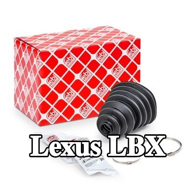 FEBI BILSTEIN غطاء مفصل CV المحور الأمامي, المحور الخلفي, مع مشابك — Lexus Lbx