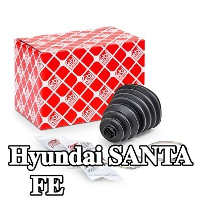 FEBI BILSTEIN غطاء مفصل CV المحور الأمامي, المحور الخلفي, مع مشابك — Hyundai Santa Fe