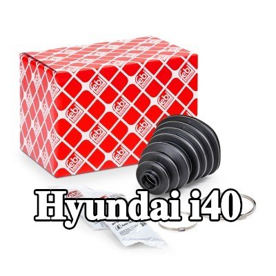 FEBI BILSTEIN غطاء مفصل CV المحور الأمامي, المحور الخلفي, مع مشابك — Hyundai i40