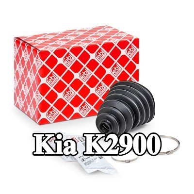 FEBI BILSTEIN غطاء مفصل CV المحور الأمامي, المحور الخلفي, مع مشابك — Kia K2900
