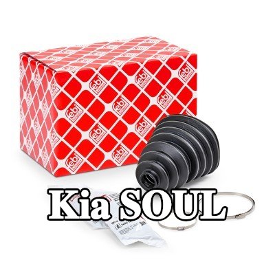FEBI BILSTEIN غطاء مفصل CV المحور الأمامي, المحور الخلفي, مع مشابك — Kia Soul
