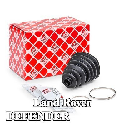 FEBI BILSTEIN غطاء مفصل CV المحور الأمامي, المحور الخلفي, مع مشابك — Land Rover Defender
