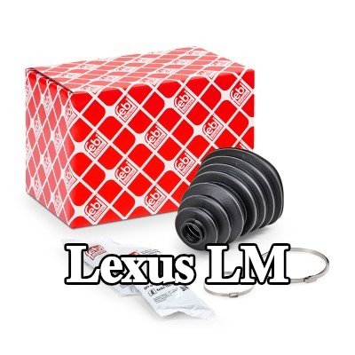 FEBI BILSTEIN غطاء مفصل CV المحور الأمامي, المحور الخلفي, مع مشابك — Lexus Lm
