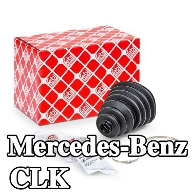 FEBI BILSTEIN غطاء مفصل CV المحور الأمامي, المحور الخلفي, مع مشابك — Mercedes-Benz Clk