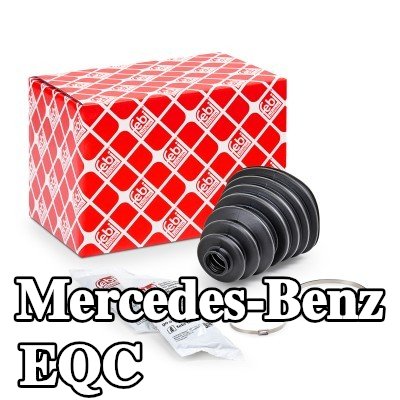 FEBI BILSTEIN غطاء مفصل CV المحور الأمامي, المحور الخلفي, مع مشابك — Mercedes-Benz Eqc