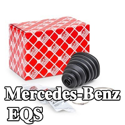 FEBI BILSTEIN غطاء مفصل CV المحور الأمامي, المحور الخلفي, مع مشابك — Mercedes-Benz Eqs
