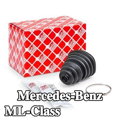 FEBI BILSTEIN غطاء مفصل CV المحور الأمامي, المحور الخلفي, مع مشابك — Mercedes-Benz ML-Class