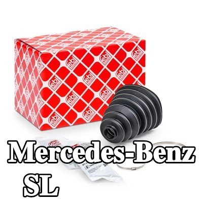 FEBI BILSTEIN غطاء مفصل CV المحور الأمامي, المحور الخلفي, مع مشابك — Mercedes-Benz Sl
