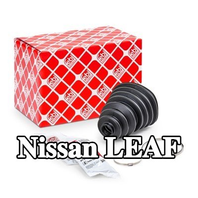 FEBI BILSTEIN غطاء مفصل CV المحور الأمامي, المحور الخلفي, مع مشابك — Nissan Leaf