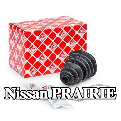 FEBI BILSTEIN غطاء مفصل CV المحور الأمامي, المحور الخلفي, مع مشابك — Nissan Prairie