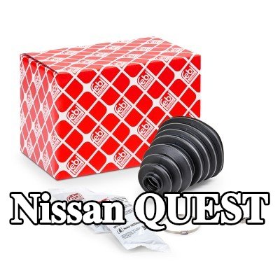 FEBI BILSTEIN غطاء مفصل CV المحور الأمامي, المحور الخلفي, مع مشابك — Nissan Quest