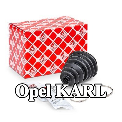 FEBI BILSTEIN غطاء مفصل CV المحور الأمامي, المحور الخلفي, مع مشابك — Opel Karl