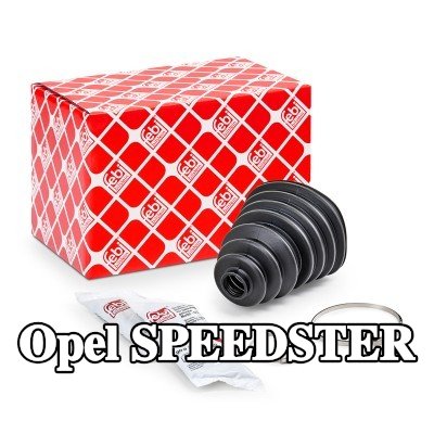 FEBI BILSTEIN غطاء مفصل CV المحور الأمامي, المحور الخلفي, مع مشابك — Opel Speedster