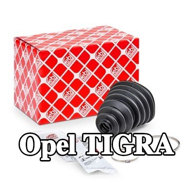 FEBI BILSTEIN غطاء مفصل CV المحور الأمامي, المحور الخلفي, مع مشابك — Opel Tigra