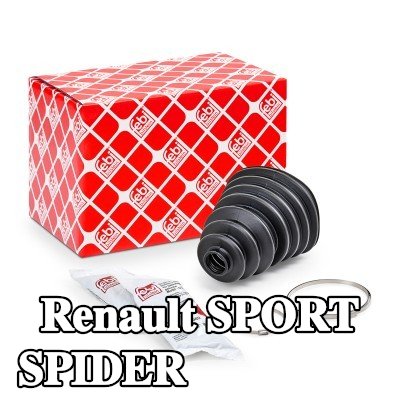 FEBI BILSTEIN غطاء مفصل CV المحور الأمامي, المحور الخلفي, مع مشابك — Renault Sport Spider