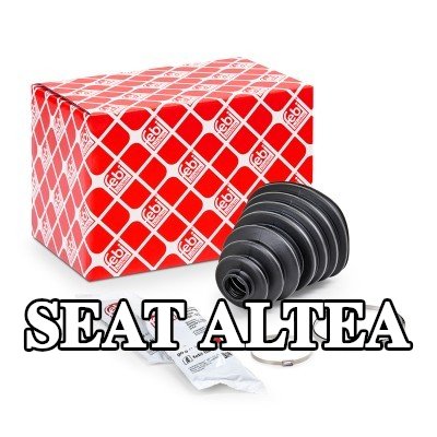FEBI BILSTEIN غطاء مفصل CV المحور الأمامي, المحور الخلفي, مع مشابك — SEAT Altea
