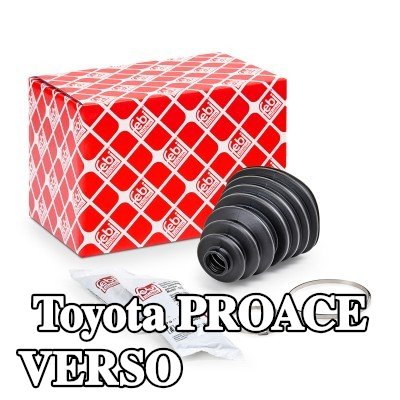 FEBI BILSTEIN غطاء مفصل CV المحور الأمامي, المحور الخلفي, مع مشابك — Toyota Proace Verso