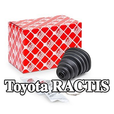 FEBI BILSTEIN غطاء مفصل CV المحور الأمامي, المحور الخلفي, مع مشابك — Toyota Ractis
