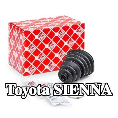 FEBI BILSTEIN غطاء مفصل CV المحور الأمامي, المحور الخلفي, مع مشابك — Toyota Sienna