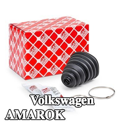 FEBI BILSTEIN غطاء مفصل CV المحور الأمامي, المحور الخلفي, مع مشابك — Volkswagen Amarok