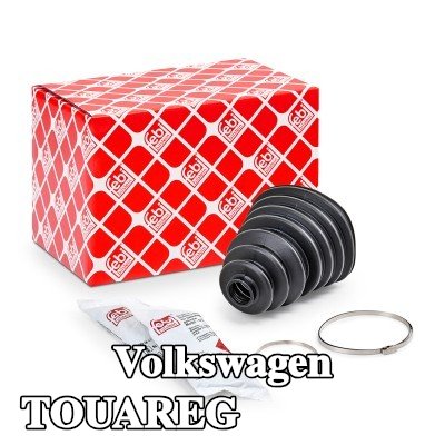 FEBI BILSTEIN غطاء مفصل CV المحور الأمامي, المحور الخلفي, مع مشابك — Volkswagen Touareg